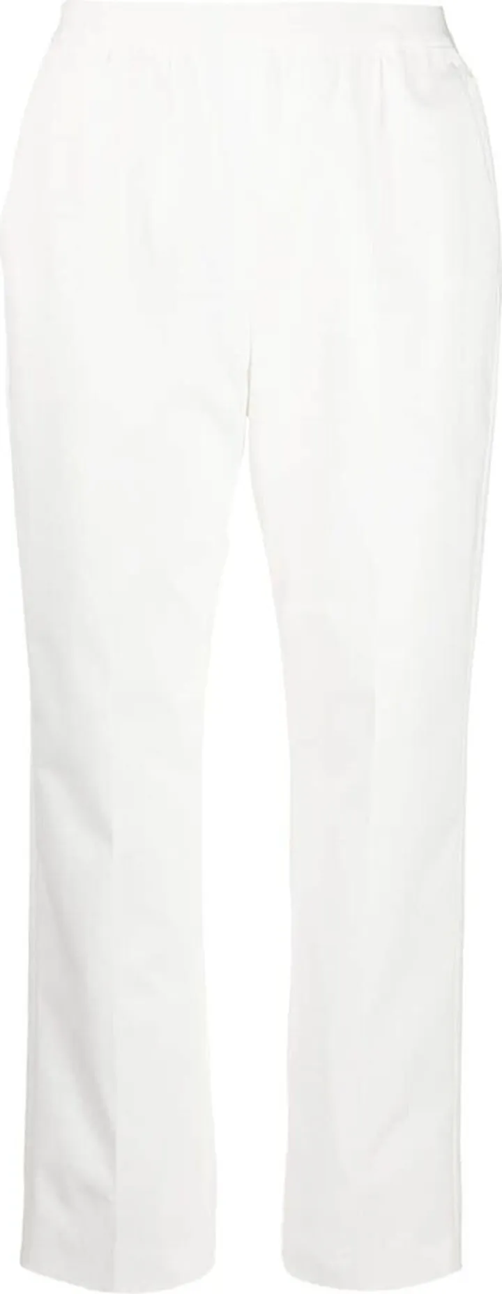Elasticated Straight-Leg Trousers