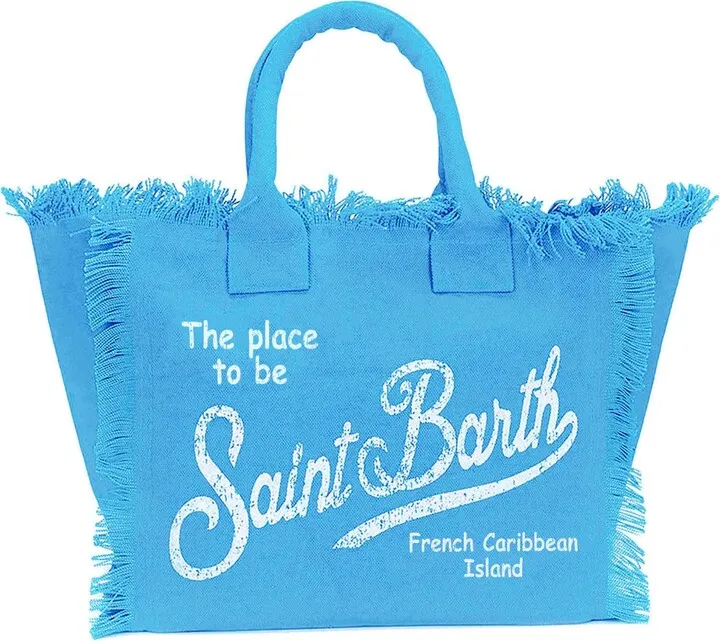 Vanity Turquoise Canvas Shoulder Bag