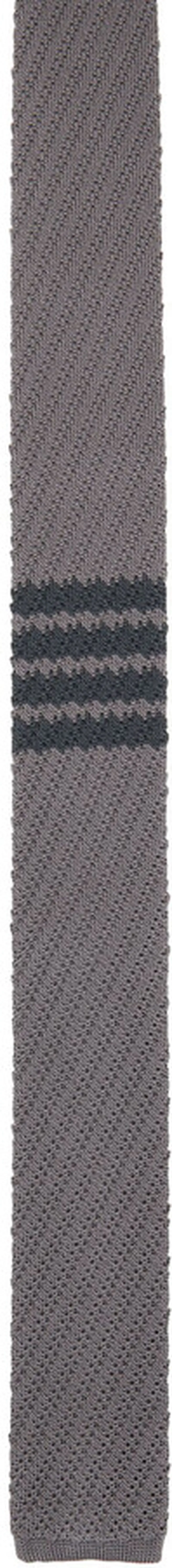 Thom Browne Gray 4-Bar Tie