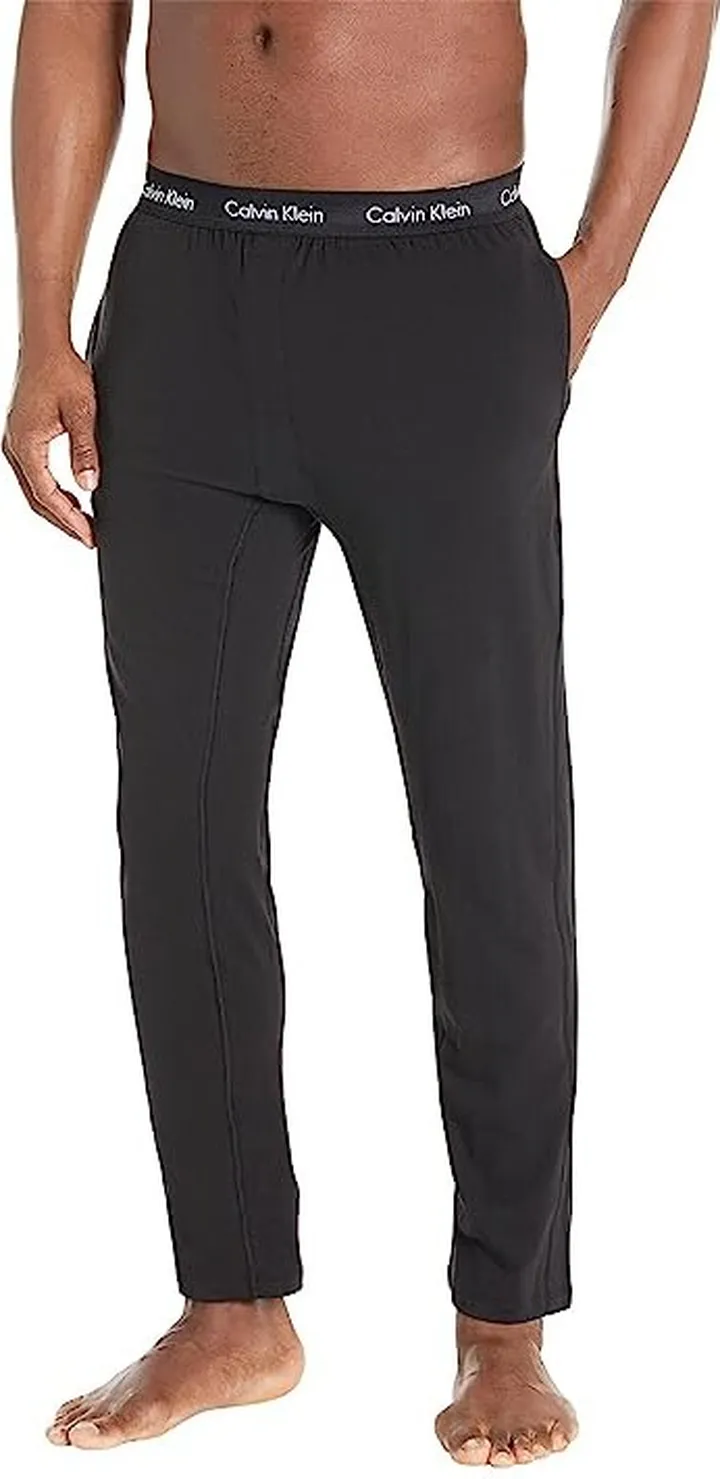 Calvin Klein Underwear Cotton Stretch Lounge Sleep Pants (Black) Men's Pajama