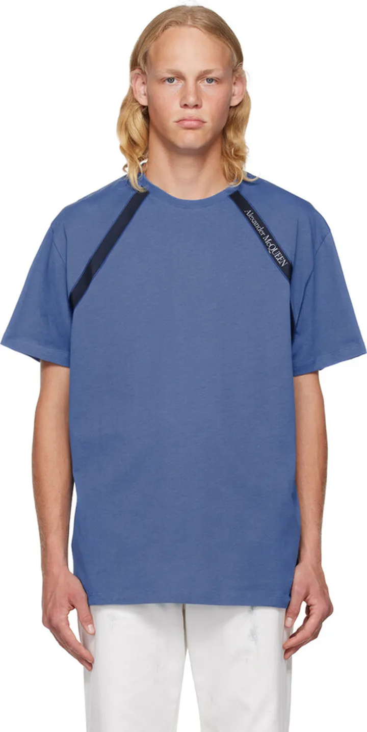 Alexander McQueen Blue Selvedge Tape T-Shirt