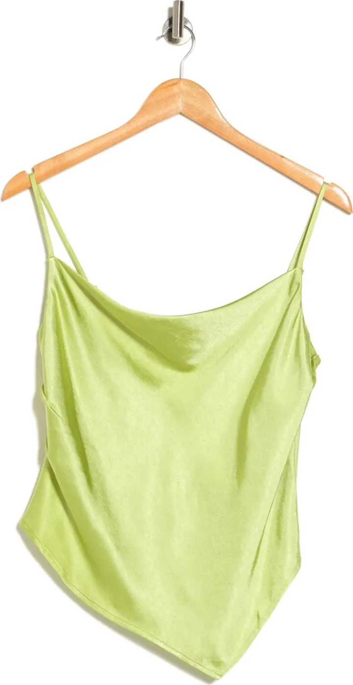 Cowl Neck Crop Satin Camisole
