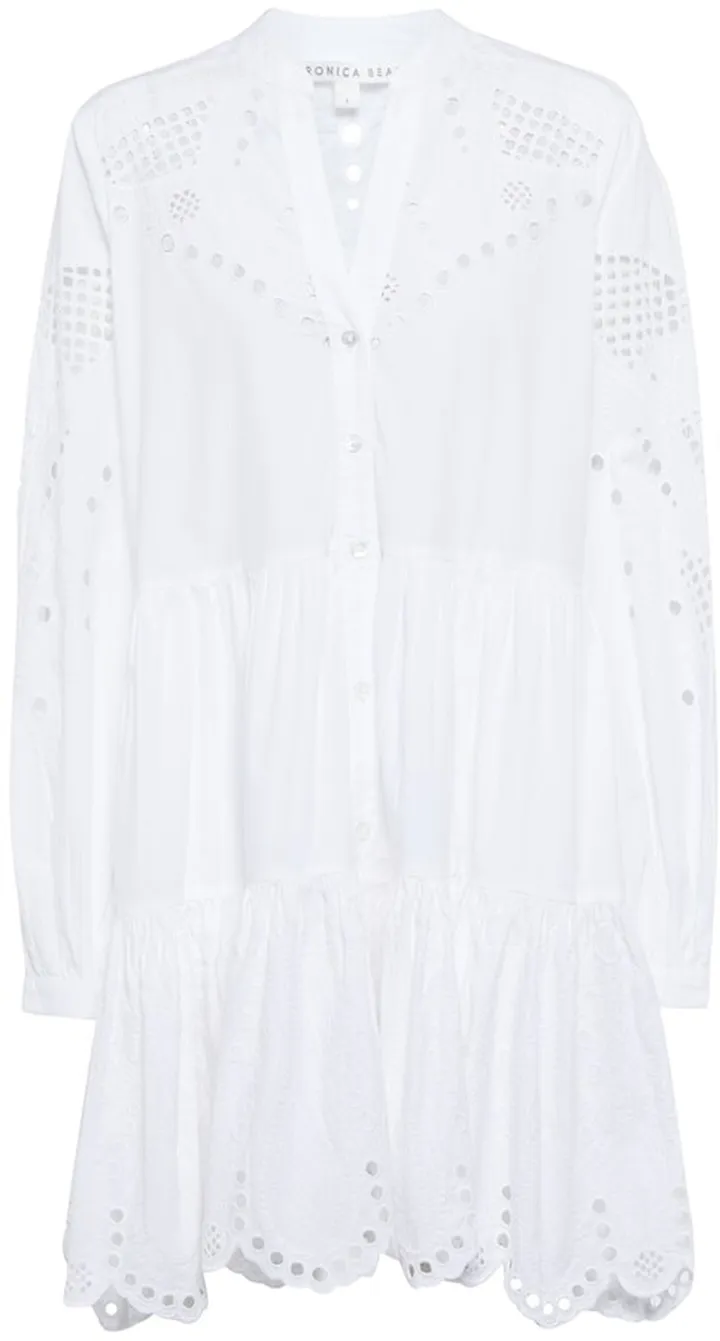 Ariana embroidered cotton minidress