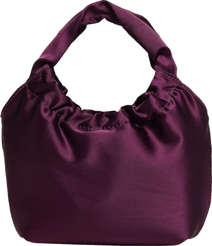 Satin Mini Handbag Handbag Deep Purple