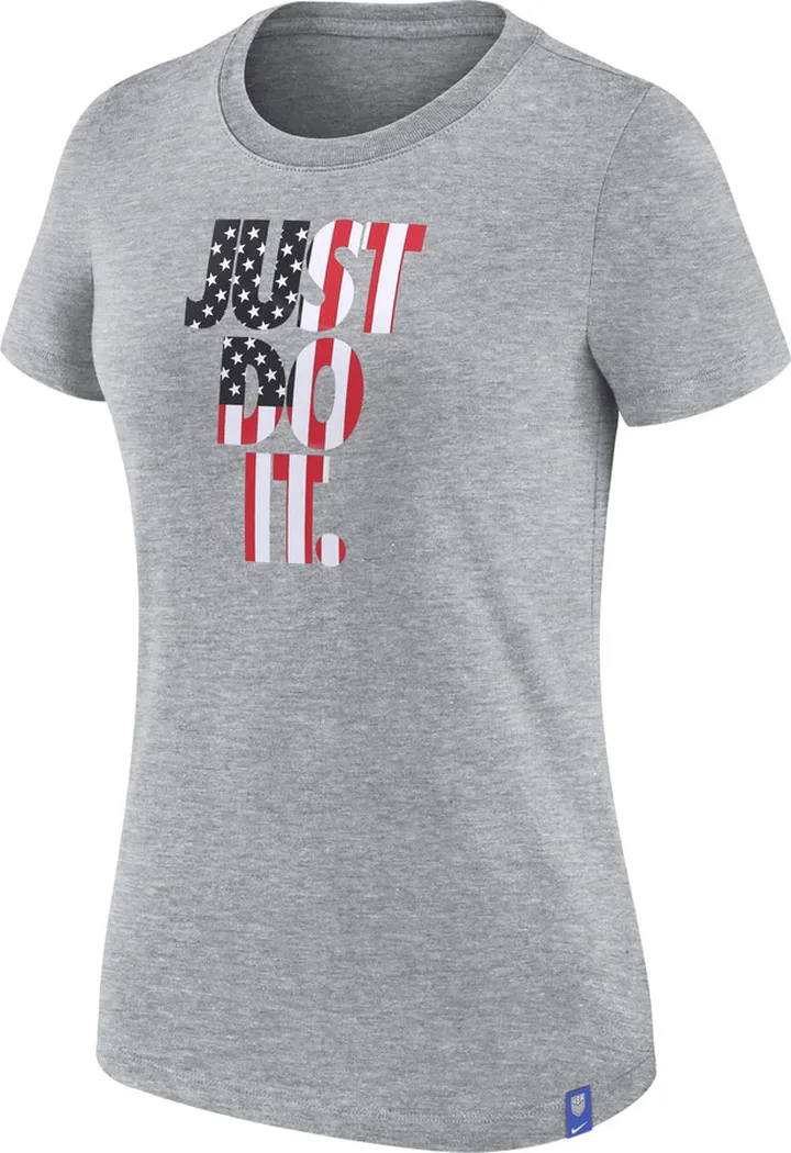 Nike Women's U.S. JDI T-Shirt in Grey