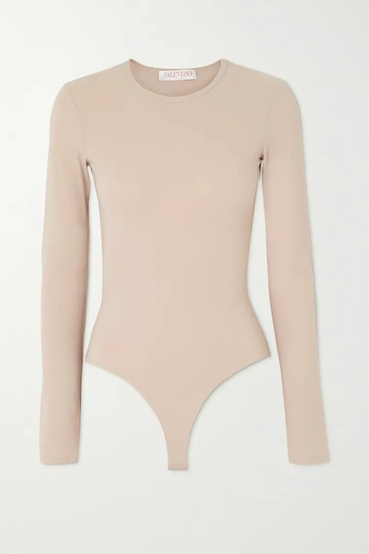 Valentino Garavani - Stretch-jersey Bodysuit - Neutrals