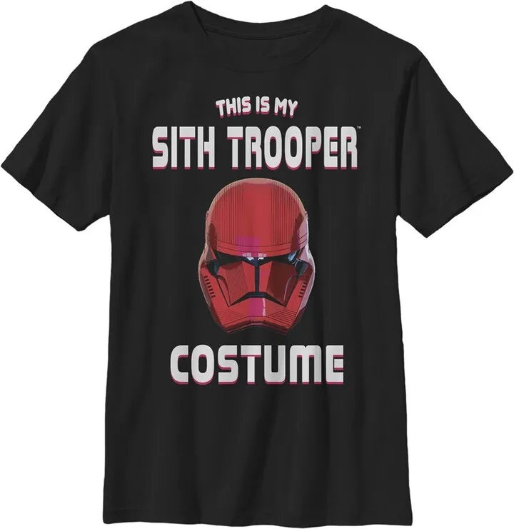 Boy's Star Wars: The Rise of Skywalker Halloween Sith Trooper Costume T-Shirt - Black - X Small
