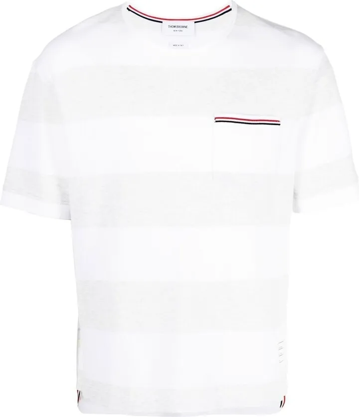 White RWB Striped T-Shirt
