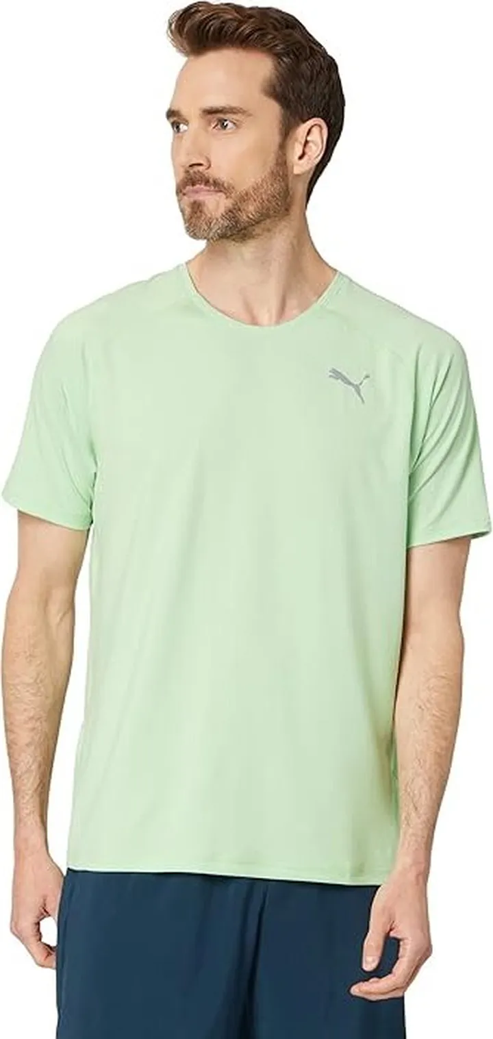 PUMA Run Cloudspun Tee (Light Mint) Men's Clothing