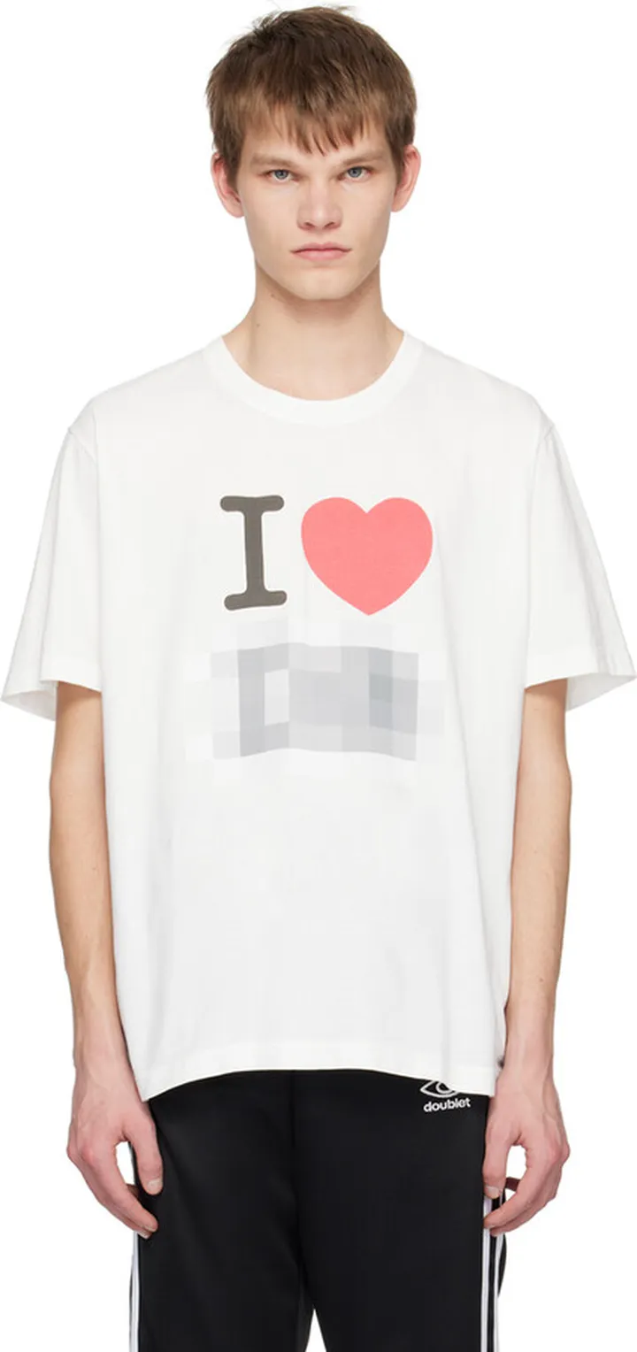 Doublet White Mosaic T-Shirt