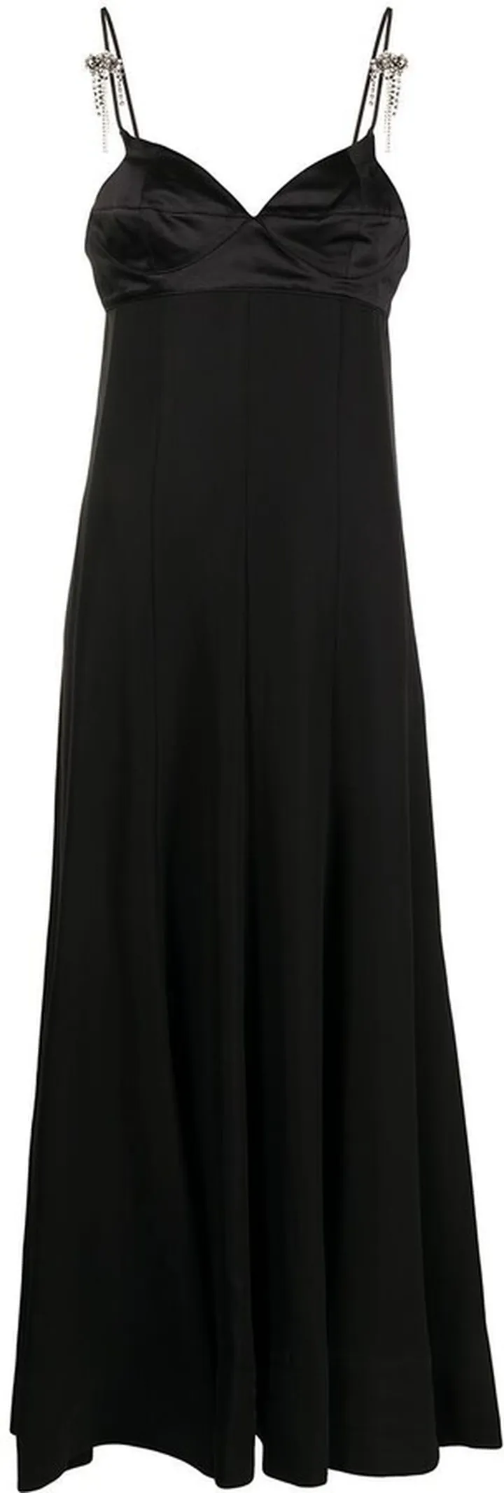Crystal-Embellished Midi Dress