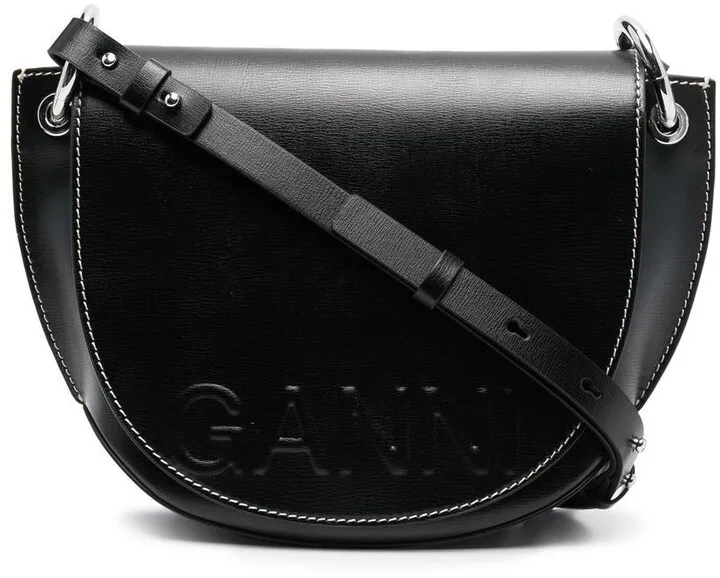 Saddle logo-embossed tote bag
