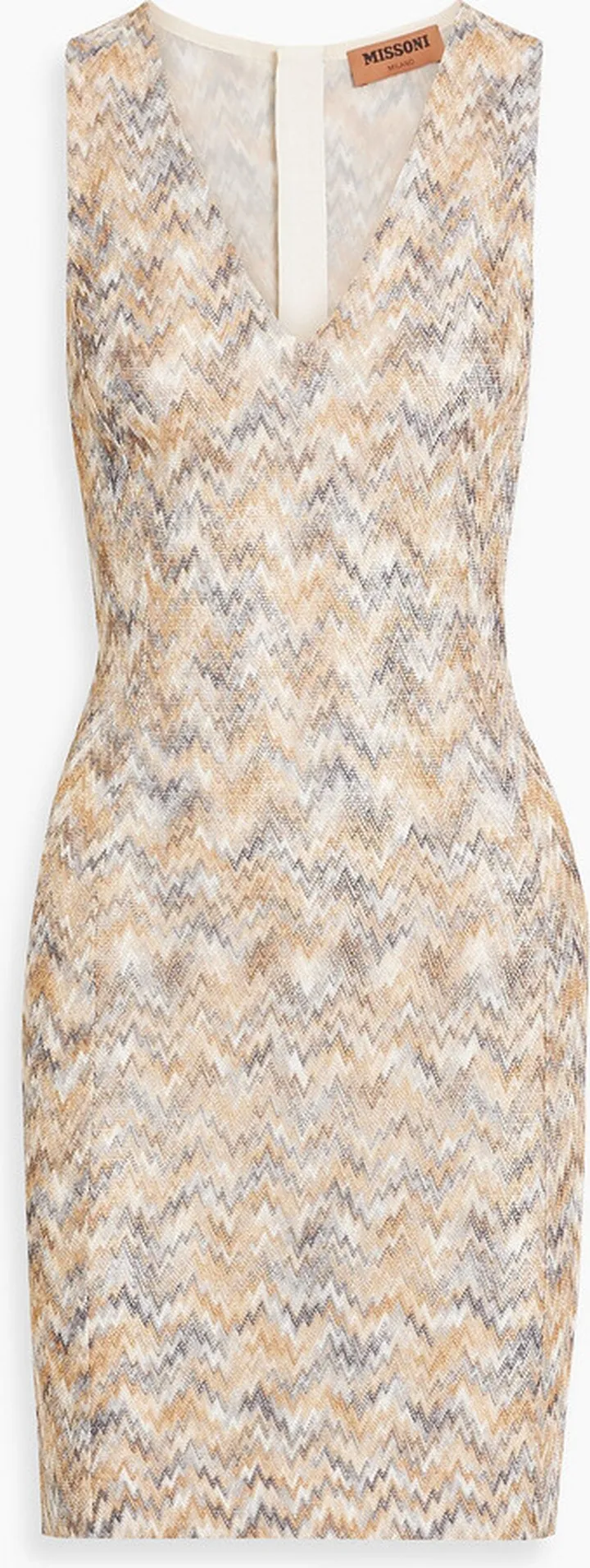 Crochet-knit mini dress