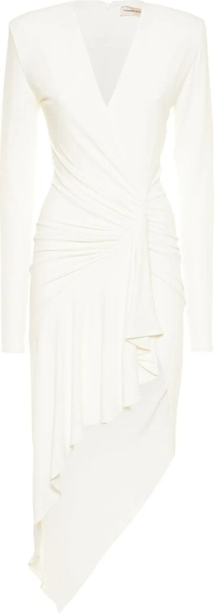 Fluid viscose v neck long dress
