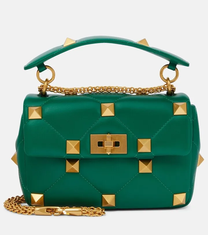 Roman Stud Medium leather shoulder bag