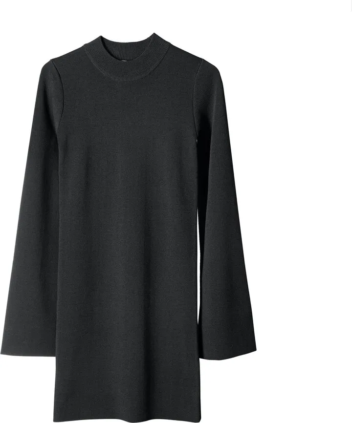 Voya - Black Knit Short Dress