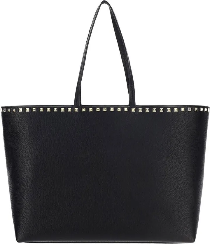 Valentino Garavani Rockstud Logo Printed Tote Bag