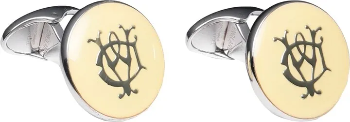 Cufflinks And Tie Clips Light Yellow