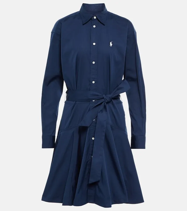 Cotton shirt dress
