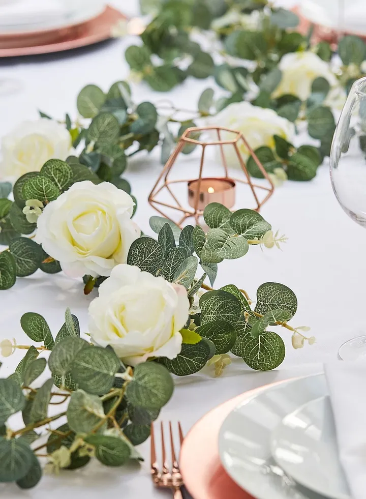 White Flower Garland