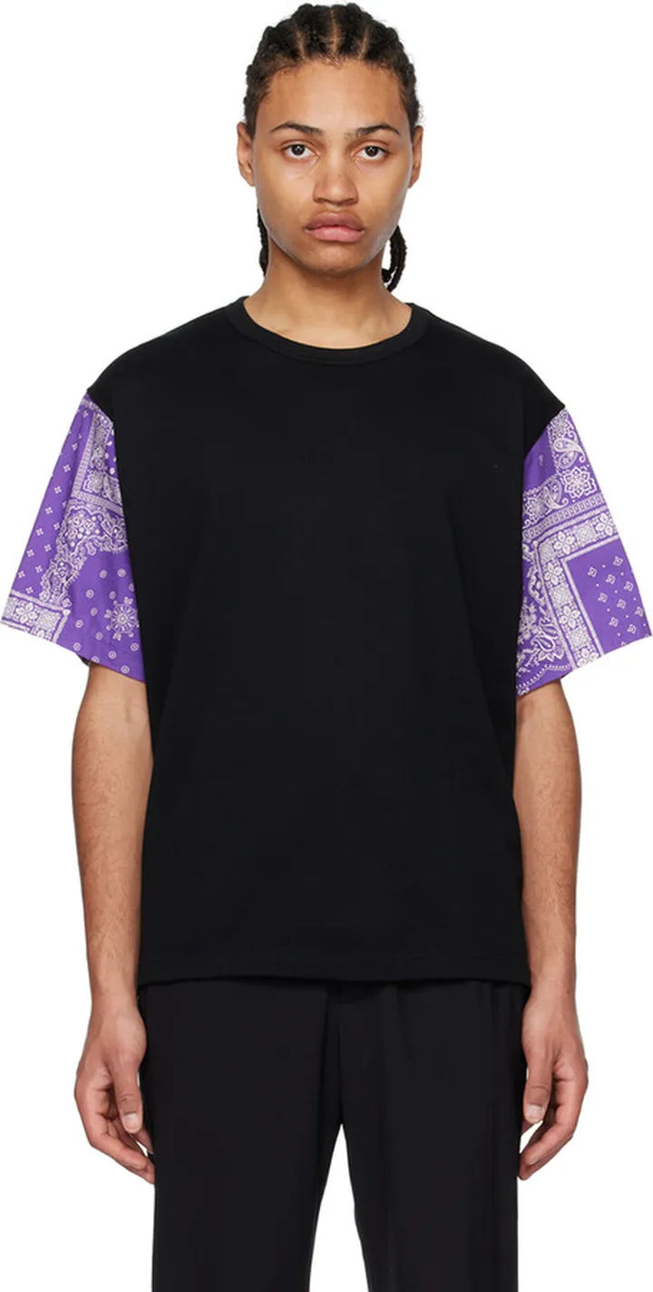 SOPHNET. Black Bandana T-Shirt