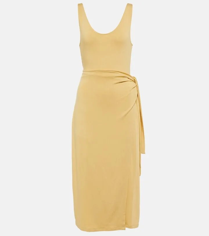Wrap midi dress