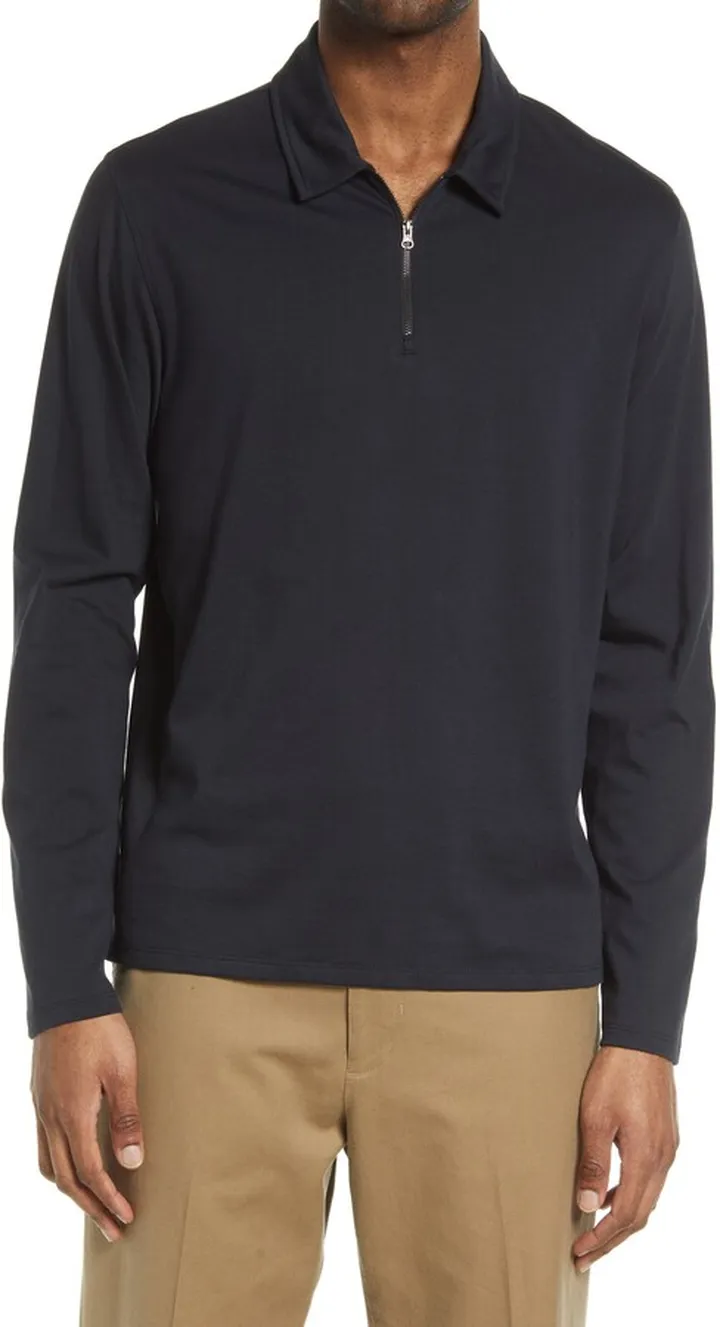 Men's Pima Quarter Zip Pullover