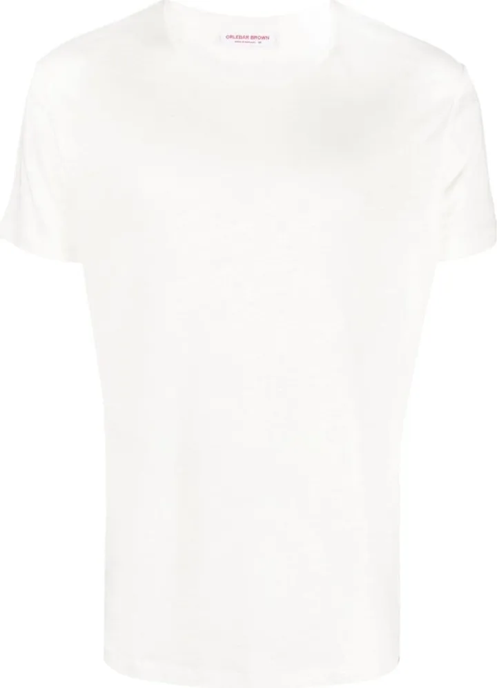 crew-neck linen T-shirt