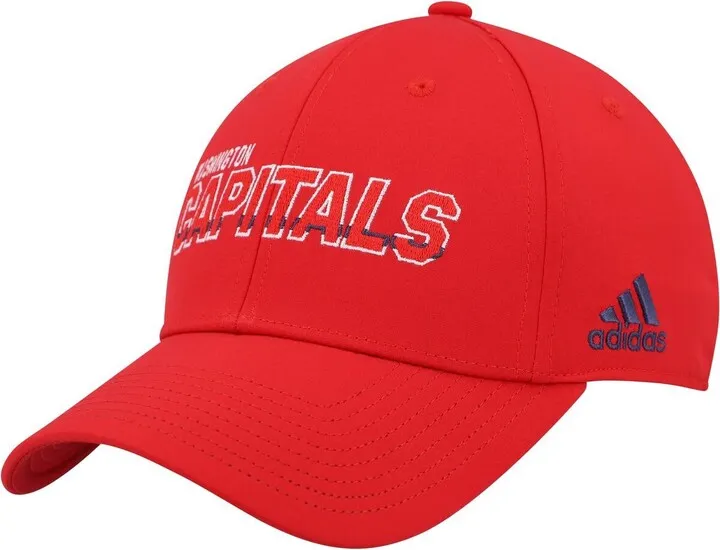 Men's adidas Red Washington Capitals Team Bar Flex Hat