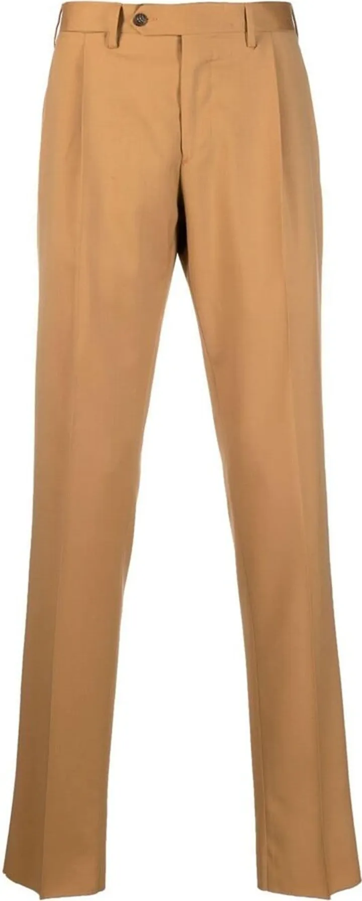Mid-Rise Straight-Leg Trousers