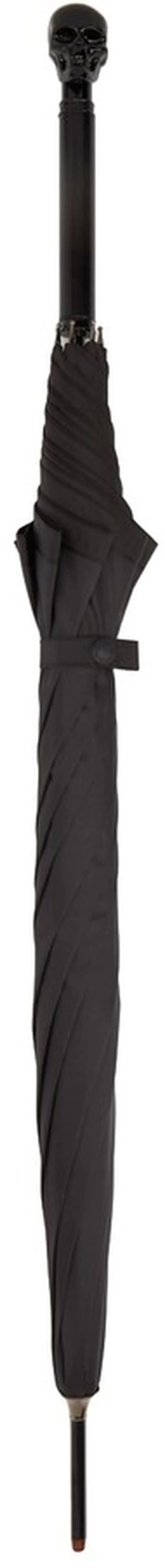 Alexander McQueen Black Skull Handle Umbrella