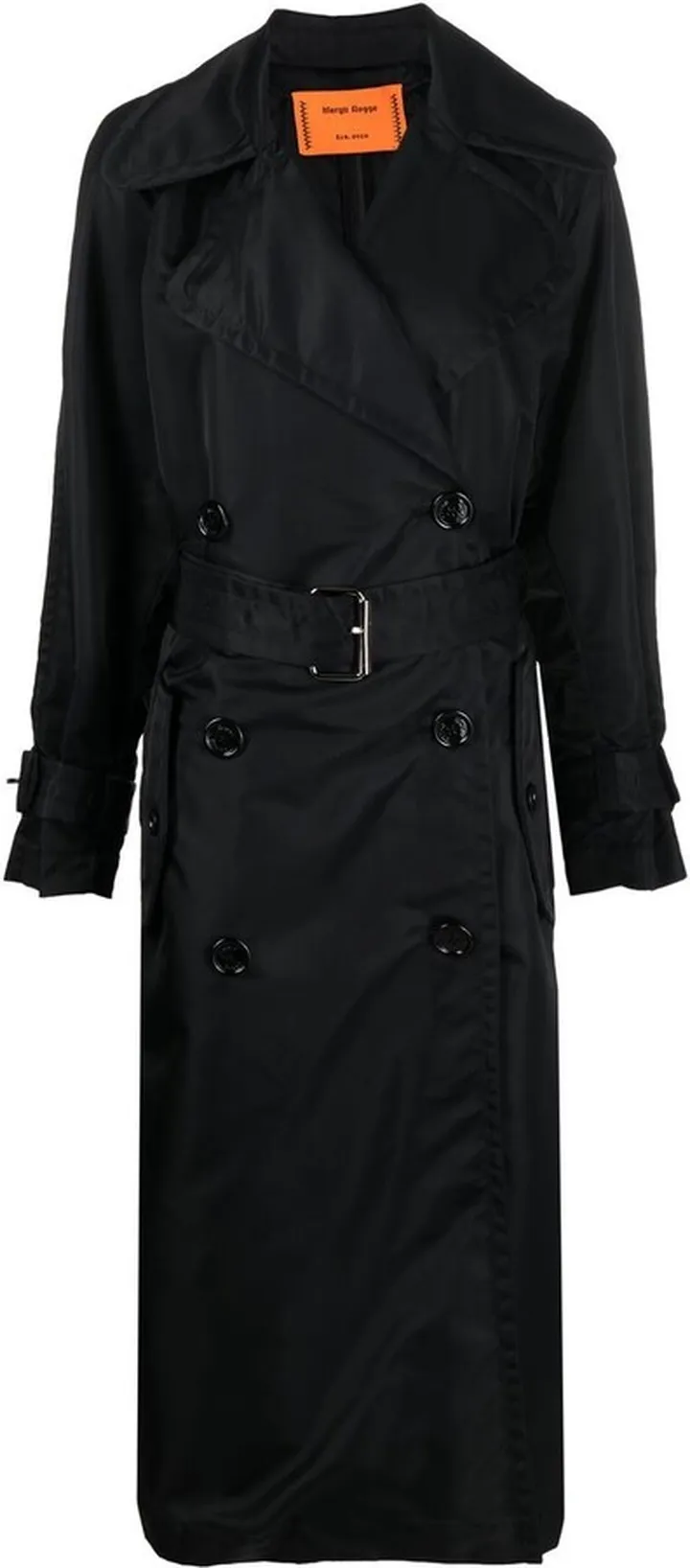Belted Double-Breasted Trench Coat