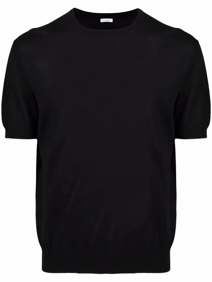 ribbed-trim cotton T-Shirt