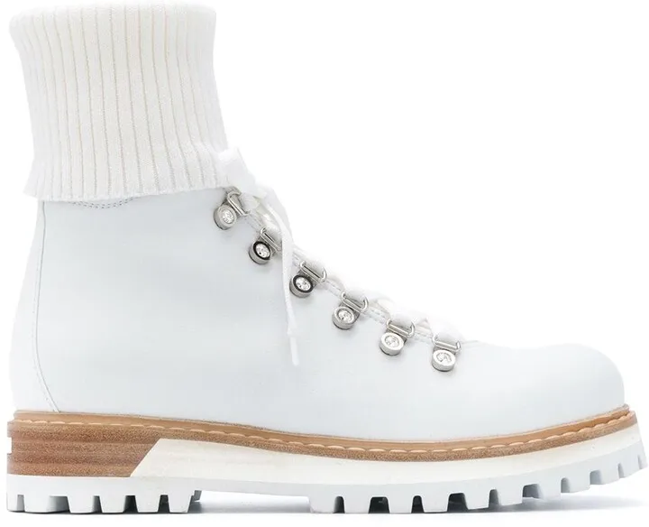 Lace-Up Leather Boots