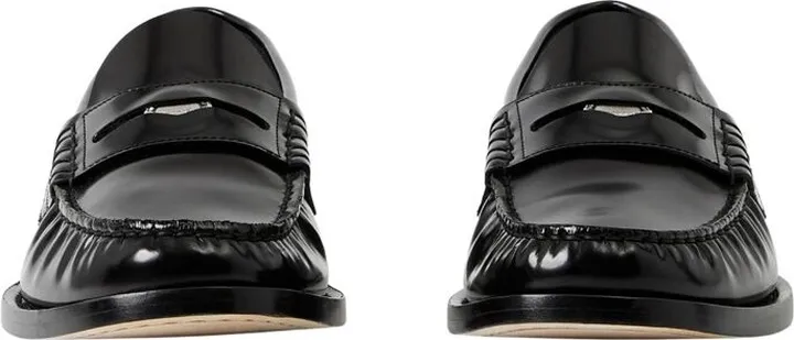 Burberry Leather Coin Detail Penny Loafers