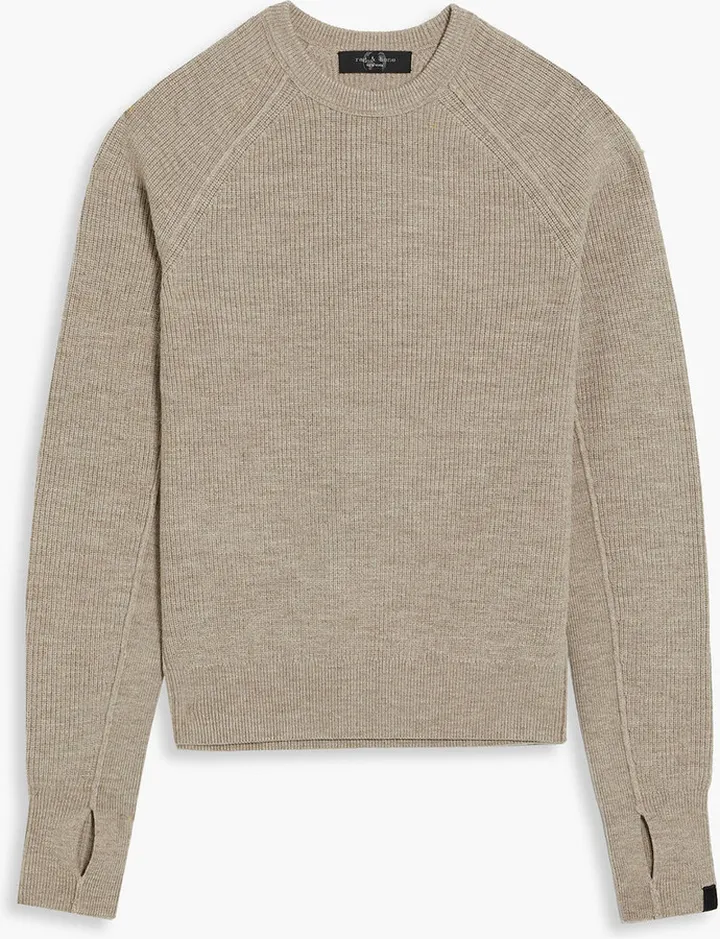 Mélange merino wool sweater