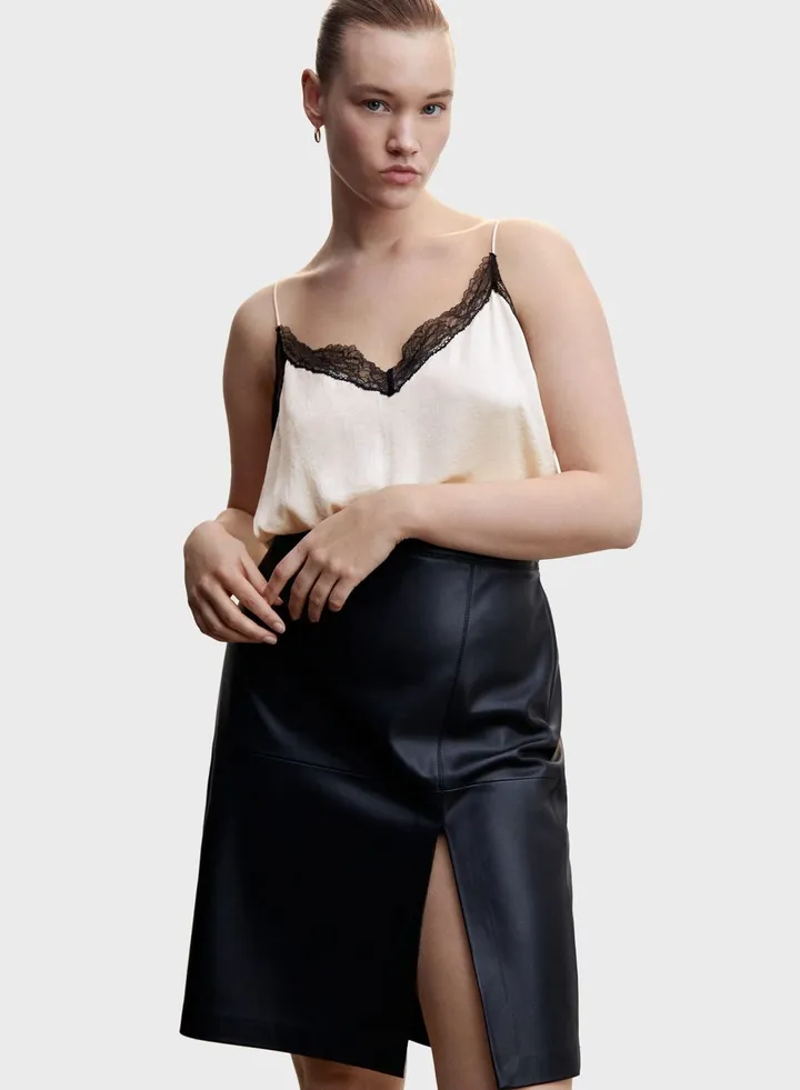 Strappy Lace Detail Tank Top