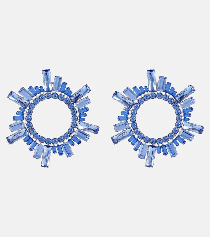 Begum crystal-embellished earrings