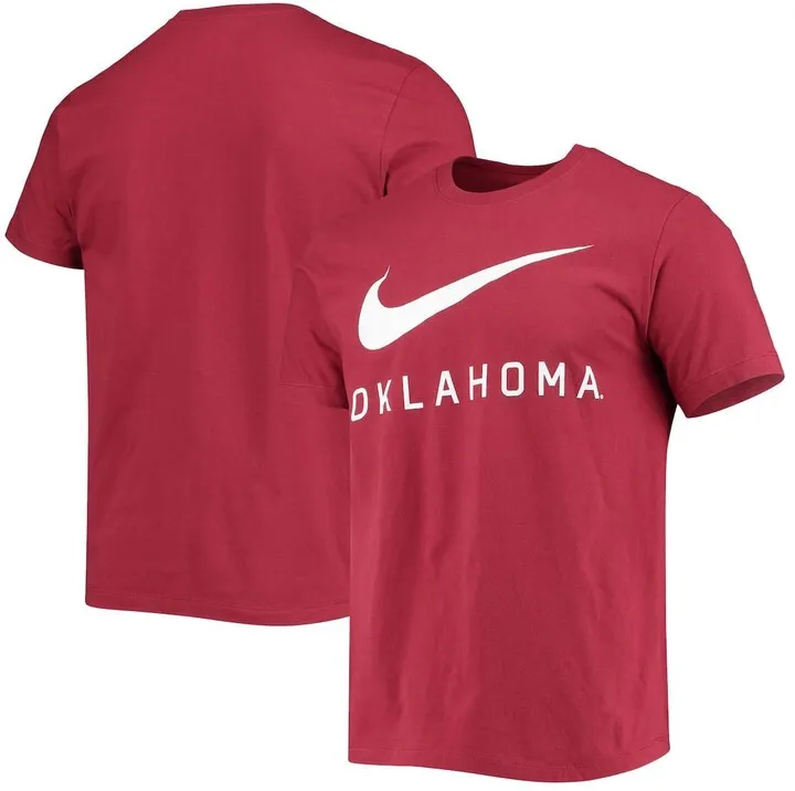 Men's Nike Crimson Oklahoma Sooners Big Swoosh T-shirt