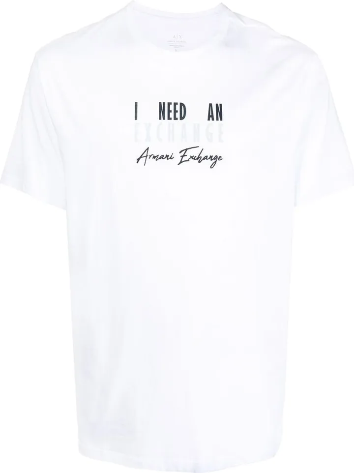slogan-print T-shirt