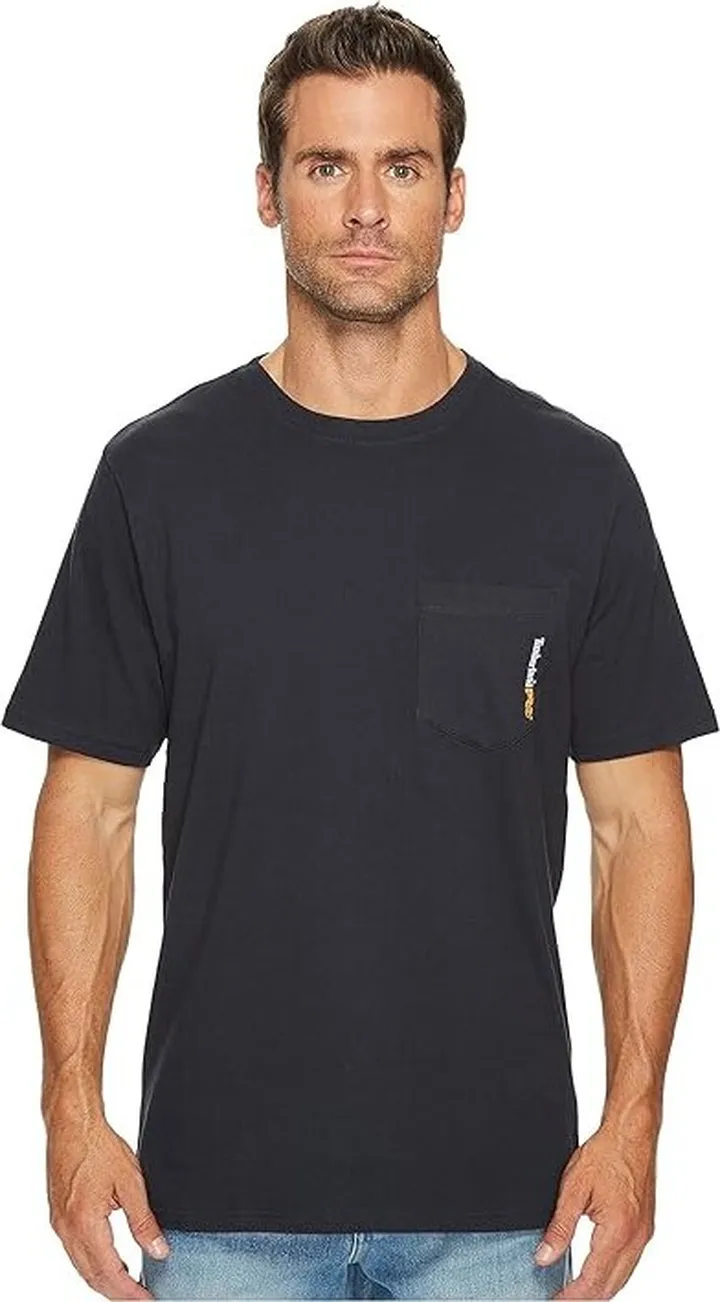 Timberland PRO Base Plate Blended Short Sleeve T-Shirt (Dark Navy) Men's T Shirt