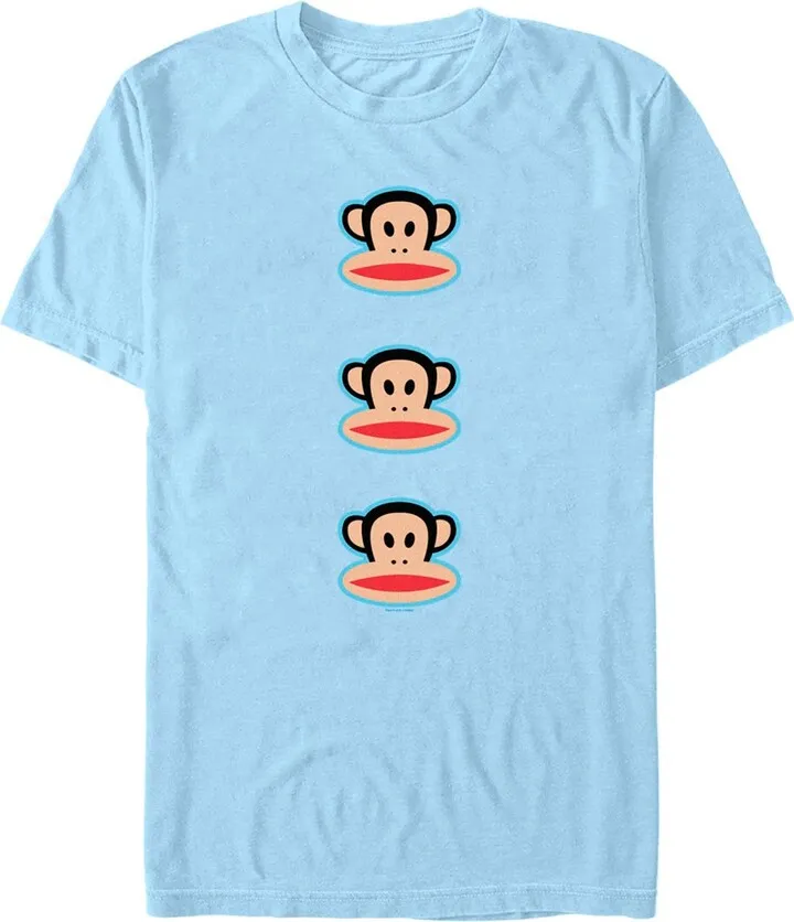 Men's Paul Frank Stacked Julius T-Shirt - Light Blue - 3X Large