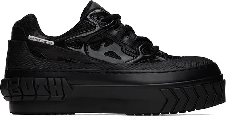 both Black Tyres Platform Sneakers