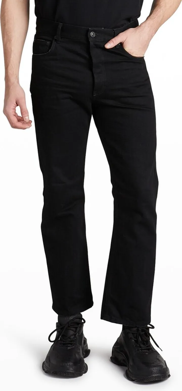 Men's Cropped Slim-Fit Jeans