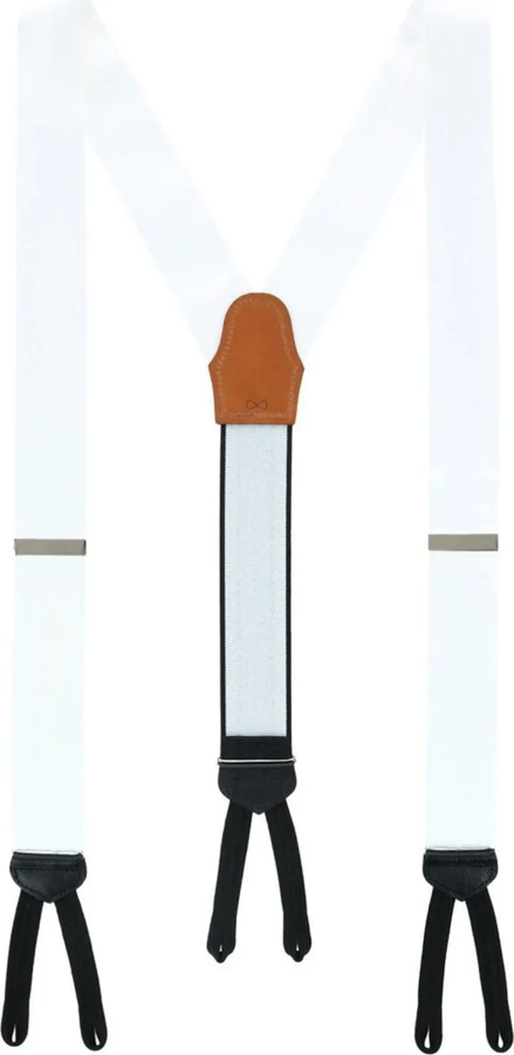Trafalgar Sutton Solid Color Silk Formal End Suspenders
