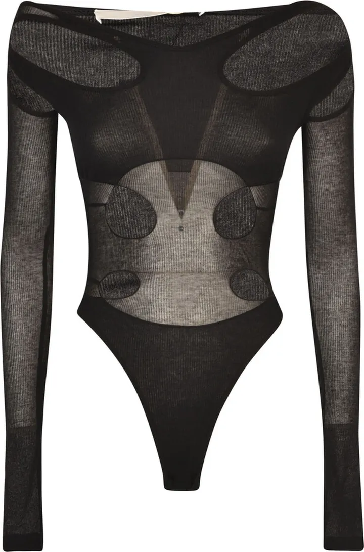 Light Crepe Rib Triple Loop Bodysuit