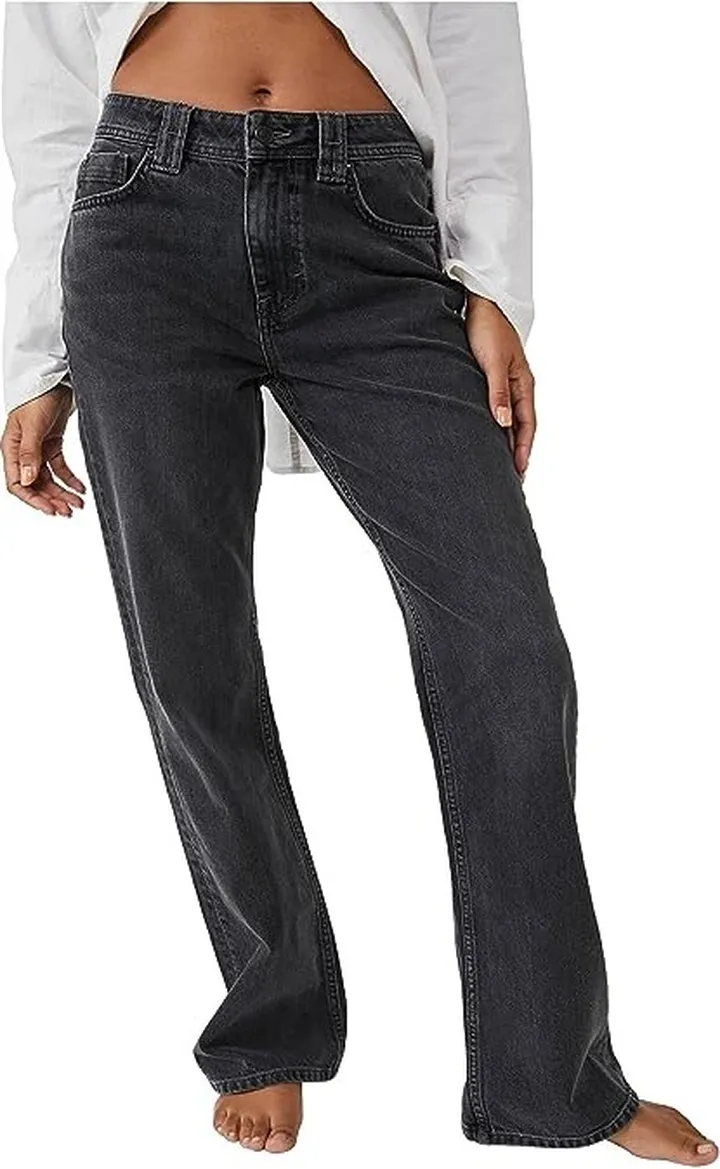 Free People Ava High-Rise Bootcut (Class Act Black) Women's Jeans