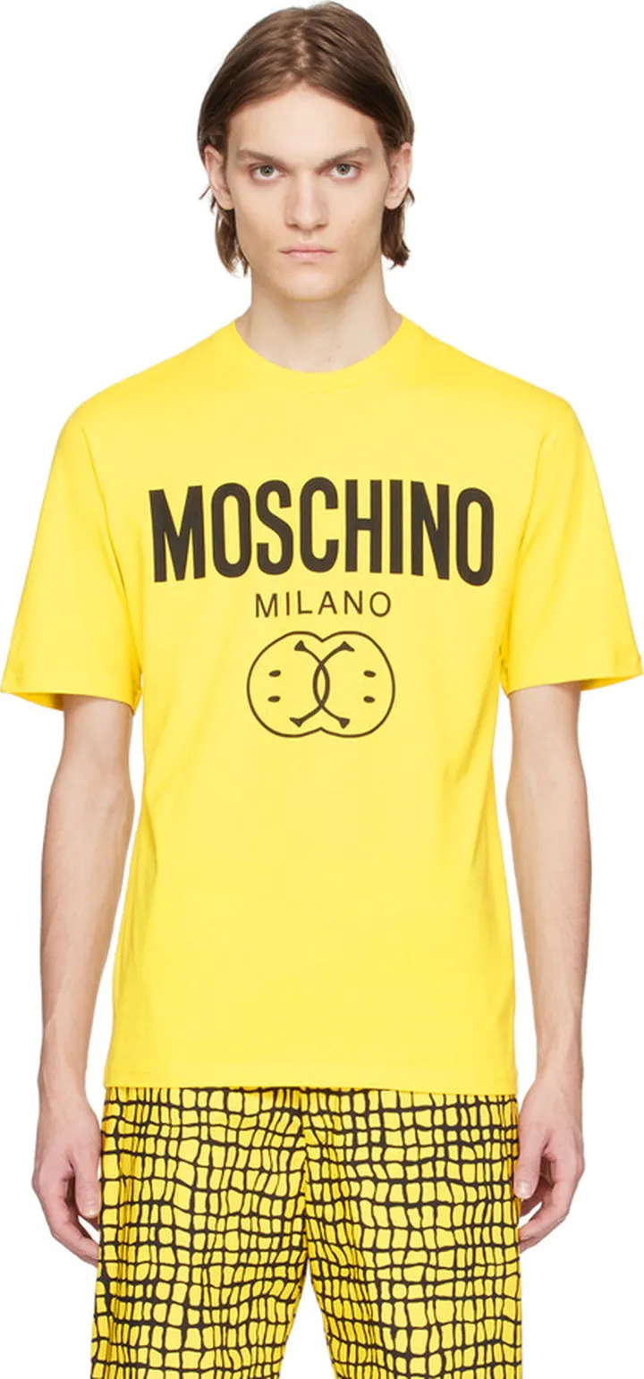 Moschino Yellow Printed T-Shirt