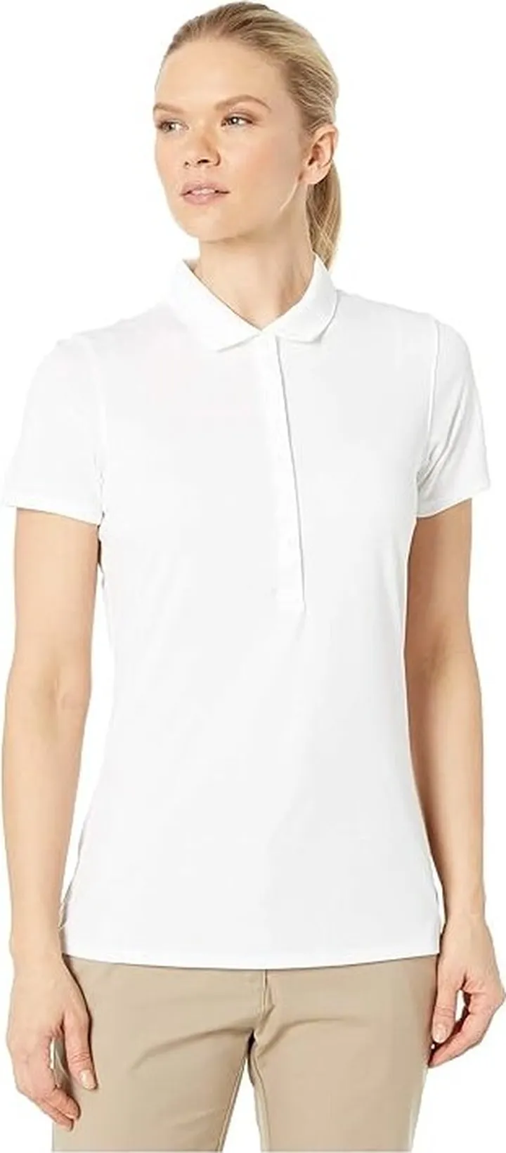 PUMA Golf Rotation Polo (Bright White) Women's Clothing