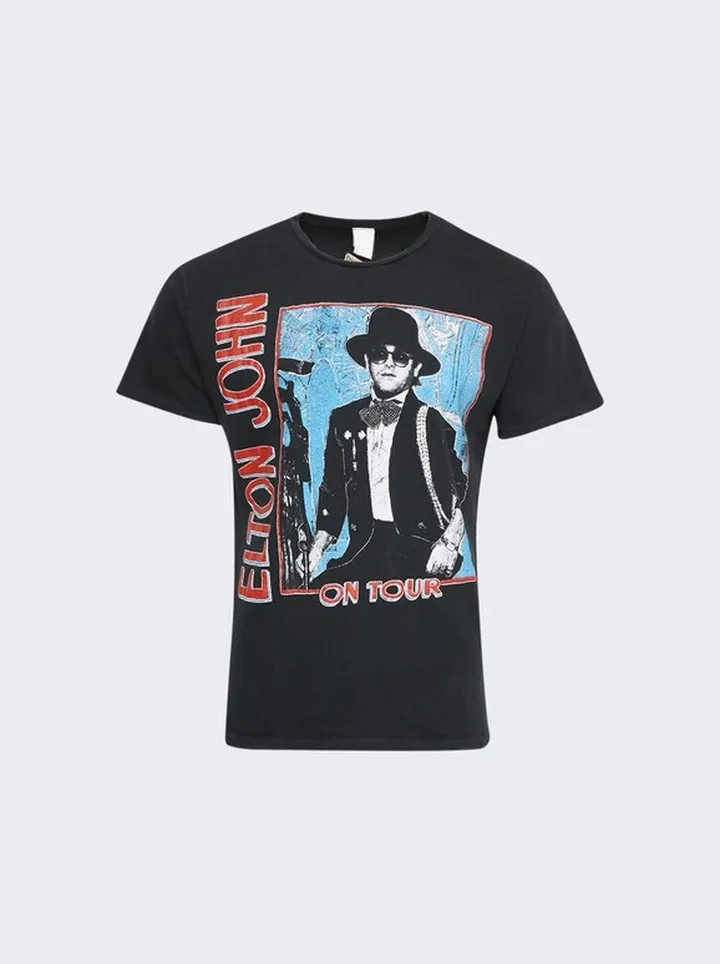 X Elton John On Tour Tee Black